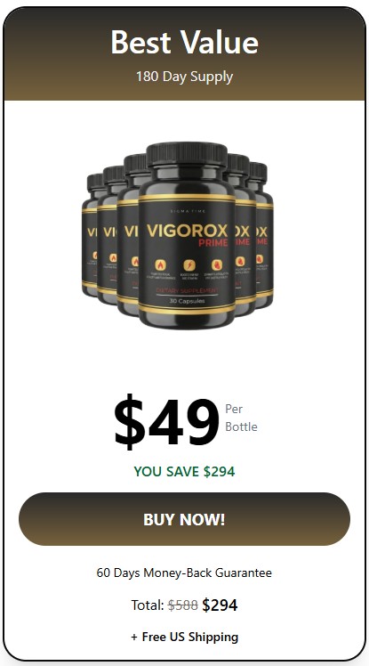 Vigorox Prime 6 bottle Price